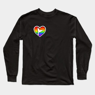 Mermaid Pride Heart Small Long Sleeve T-Shirt